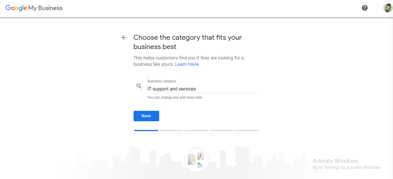 Google my business website 